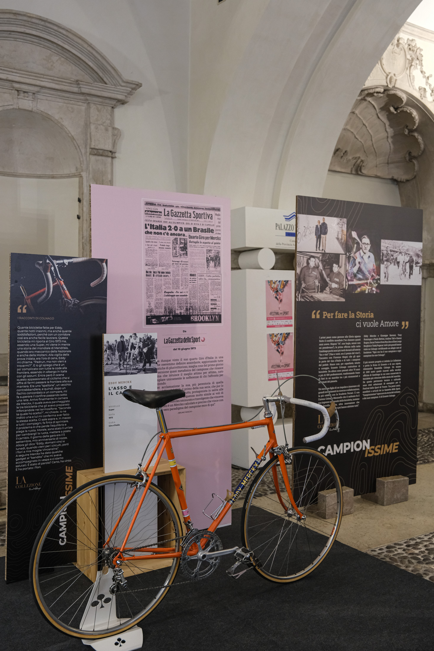 Inaugurazione Mostra: Campionissime Nella foto: bici d'epoca