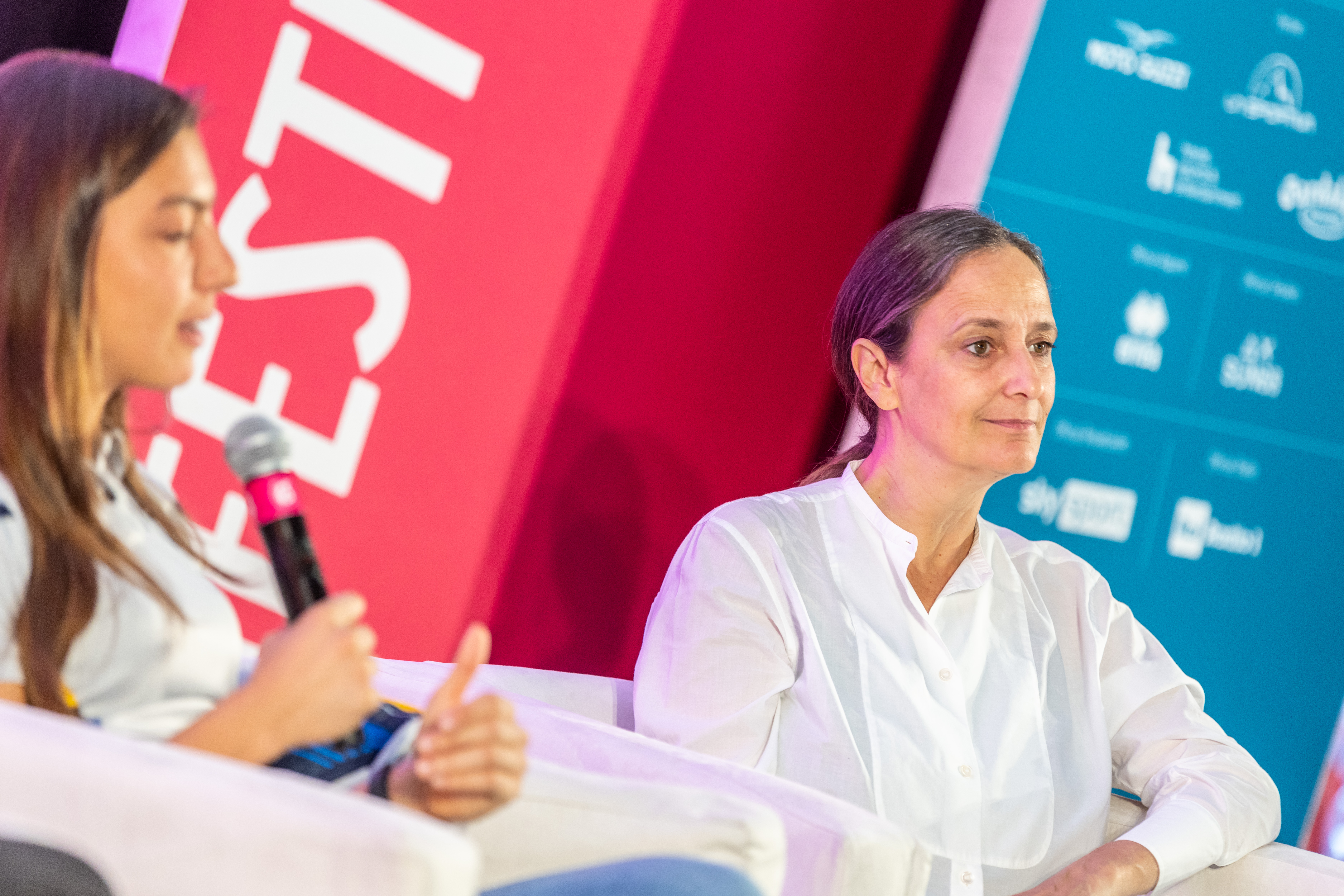 SERIE A FEMMINILE, PROFESSIONE CALCIATRICI Nella foto: Alessia CAPELLETTI, Ludovica MANTOVANI Festival dello Sport Palazzo della Regione Trento, 25 settembre 2022