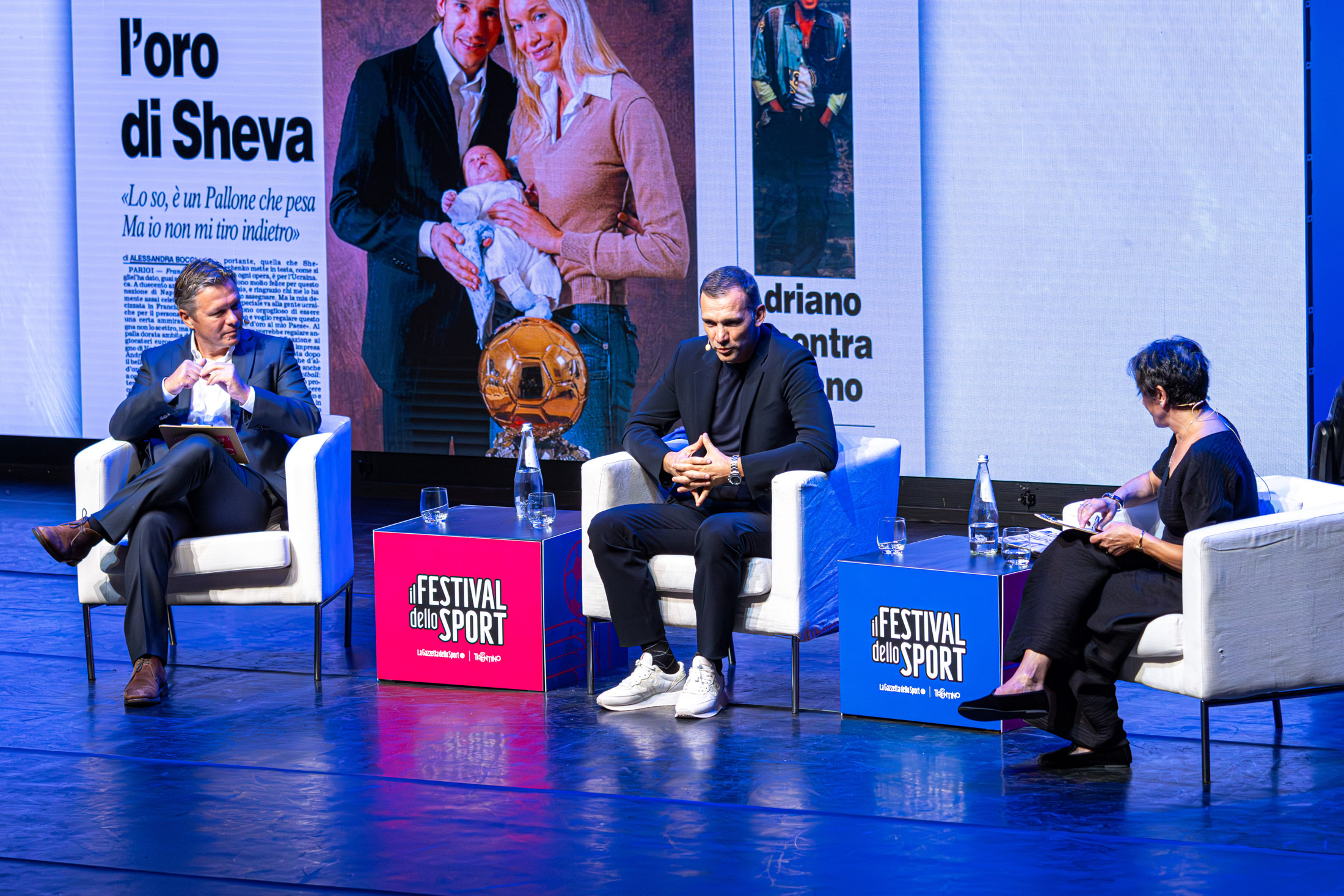 Andriy Shevchenko: Tutti I Gol Della Mia Vita Nella foto: Alessandro ALCIATO, Andriy SHEVCHENKO, Alessandra BOCCI