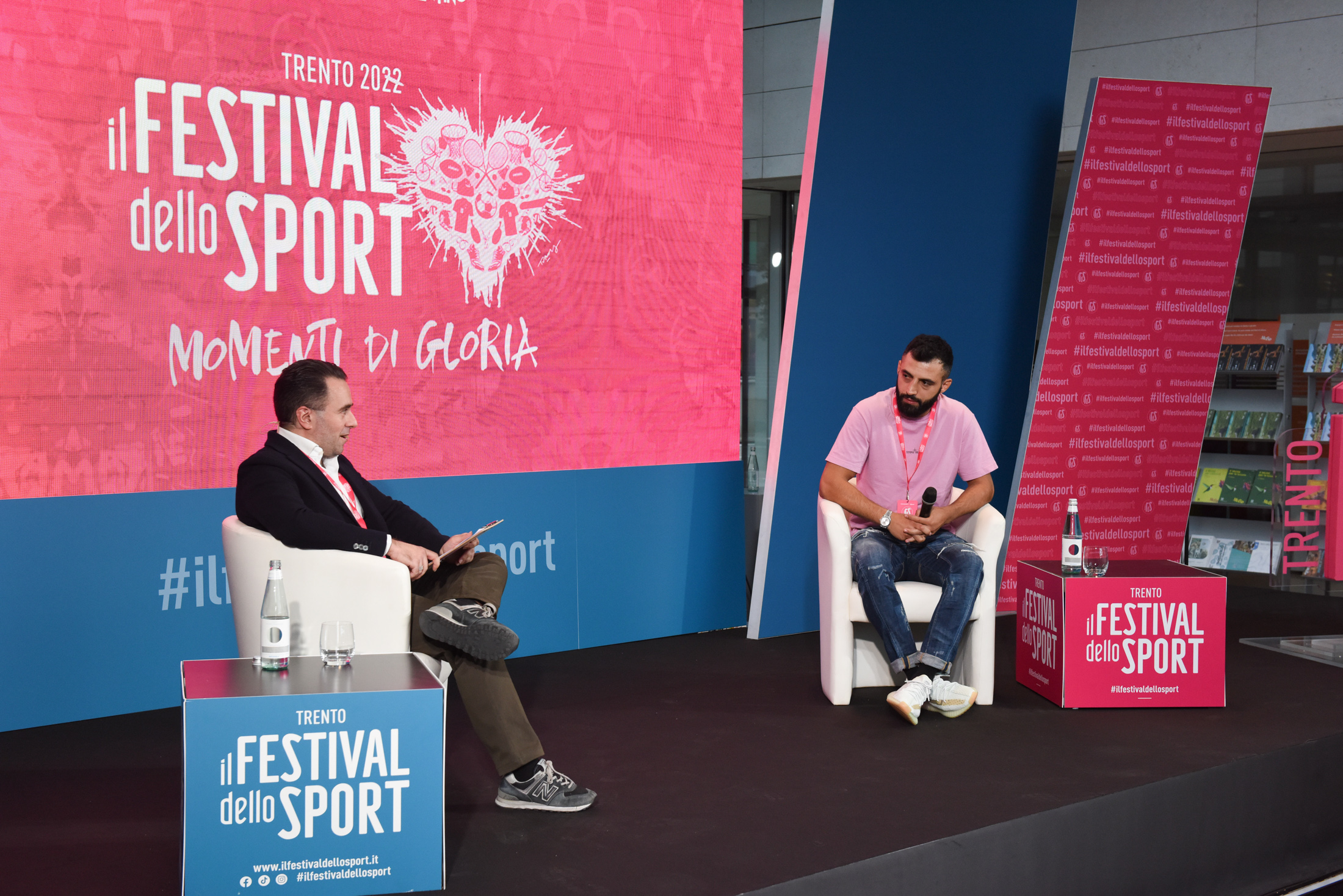 Festival dello Sport 2022: Muse “ Per un pugno di gloria” (Giulio Di Feo giornalista, Giorgio Petrosyan kickboxer)