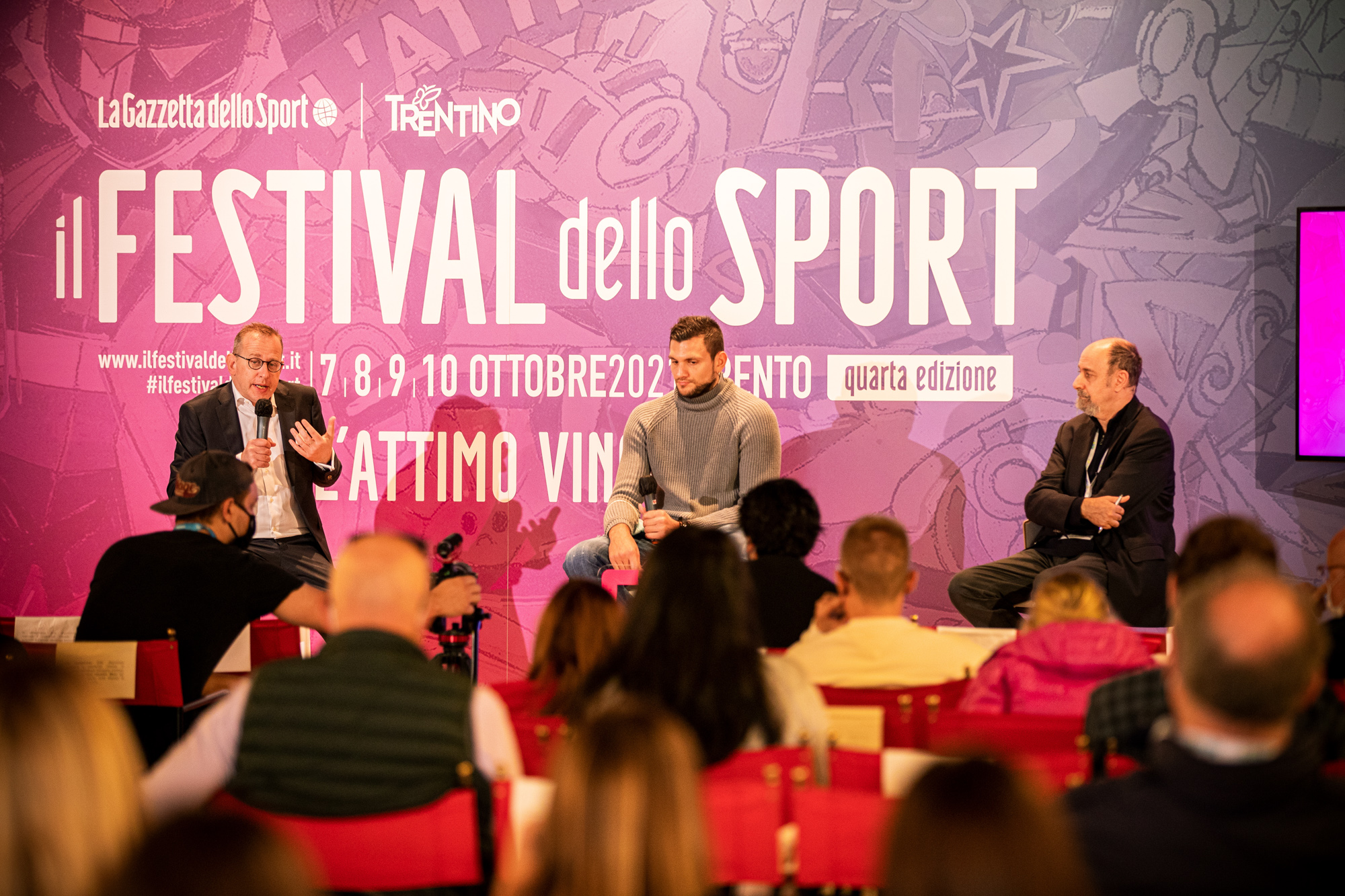 Alessandro Gentile e il chirurgo Giorgio Pivato al Festival dello Sport