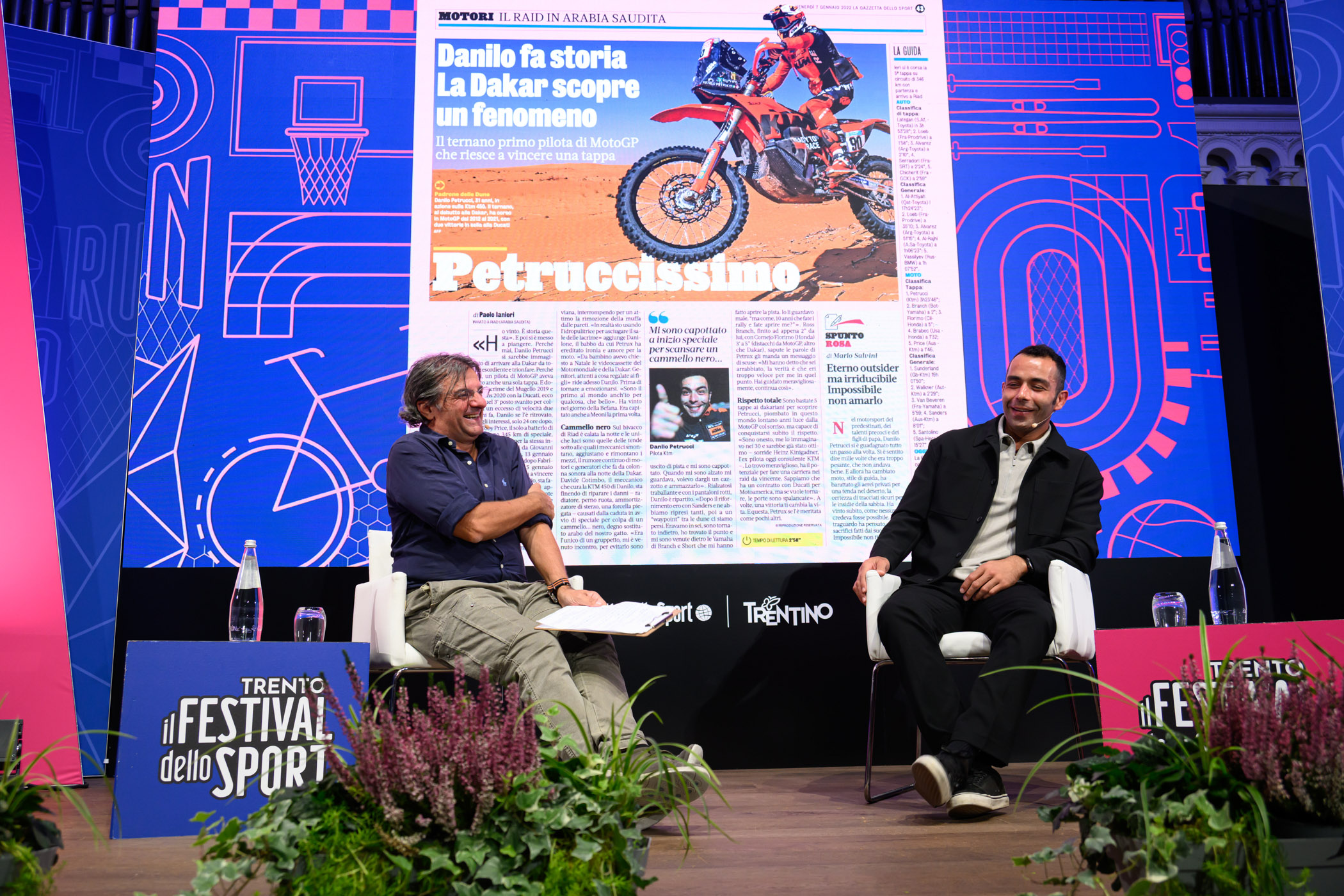 Il mio moto perpetuo Nella foto: Mario Salvini; Danilo Petrucci