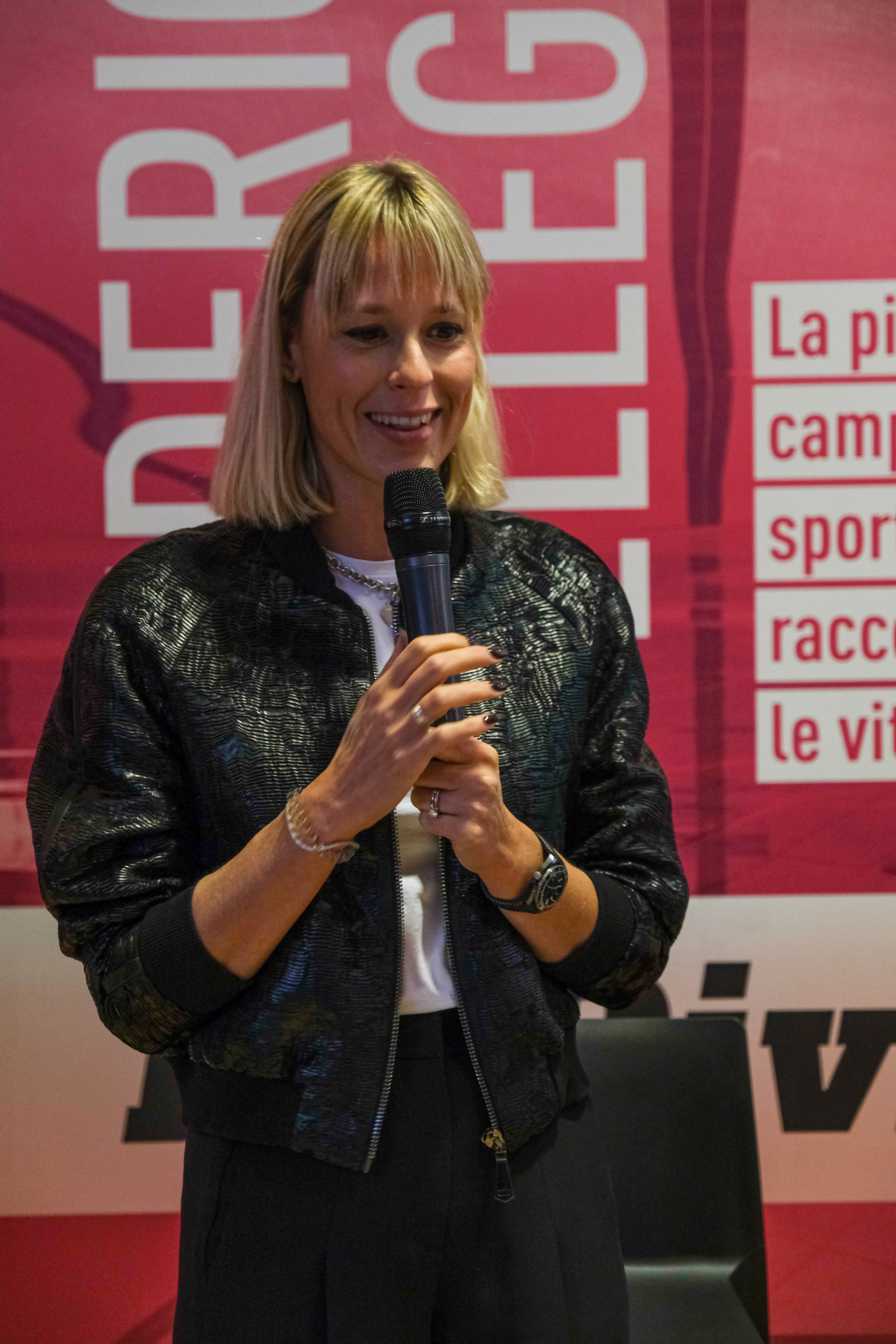 INAUGURAZIONE DELLA MOSTRA: FEDERICA PELLEGRINI: LA DIVINA Nella foto: Federica PELLEGRINI Festival dello Sport Fondazione Caritro Trento, 23 settembre 20