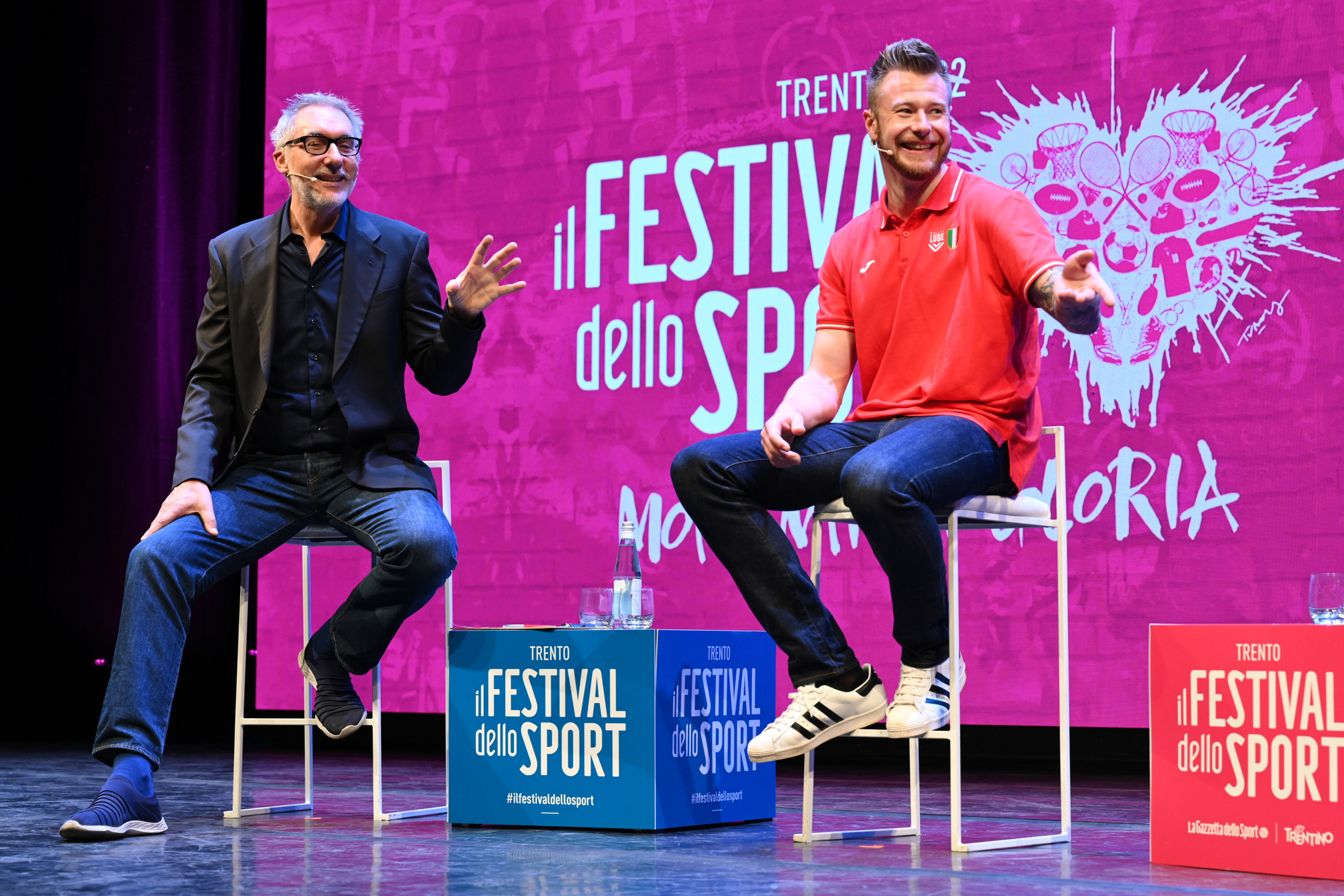 IVAN ZAYTSEV, LO ZAR Nella foto: Andrea ZORZI, Ivan ZAYTSEV Festival dello Sport Auditorium Santa Chiara Trento, 23 settembre 2022