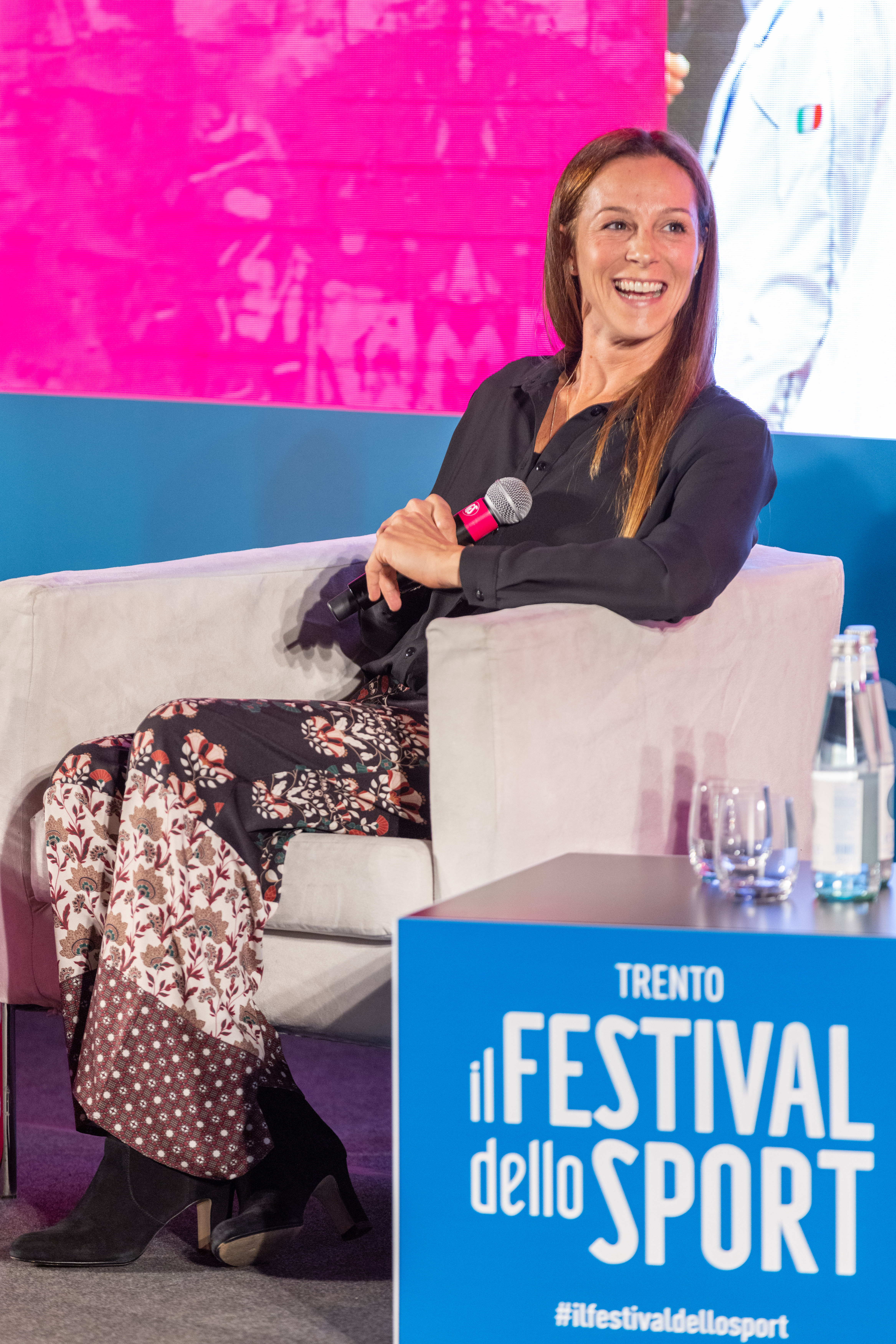 LO BIANCO, PICCININI E TOGUT, IL MURO ROSA Nella foto: Eleonora LO BIANCO Festival dello Sport Palazzo della Regione Trento, 24 settembre 2022 