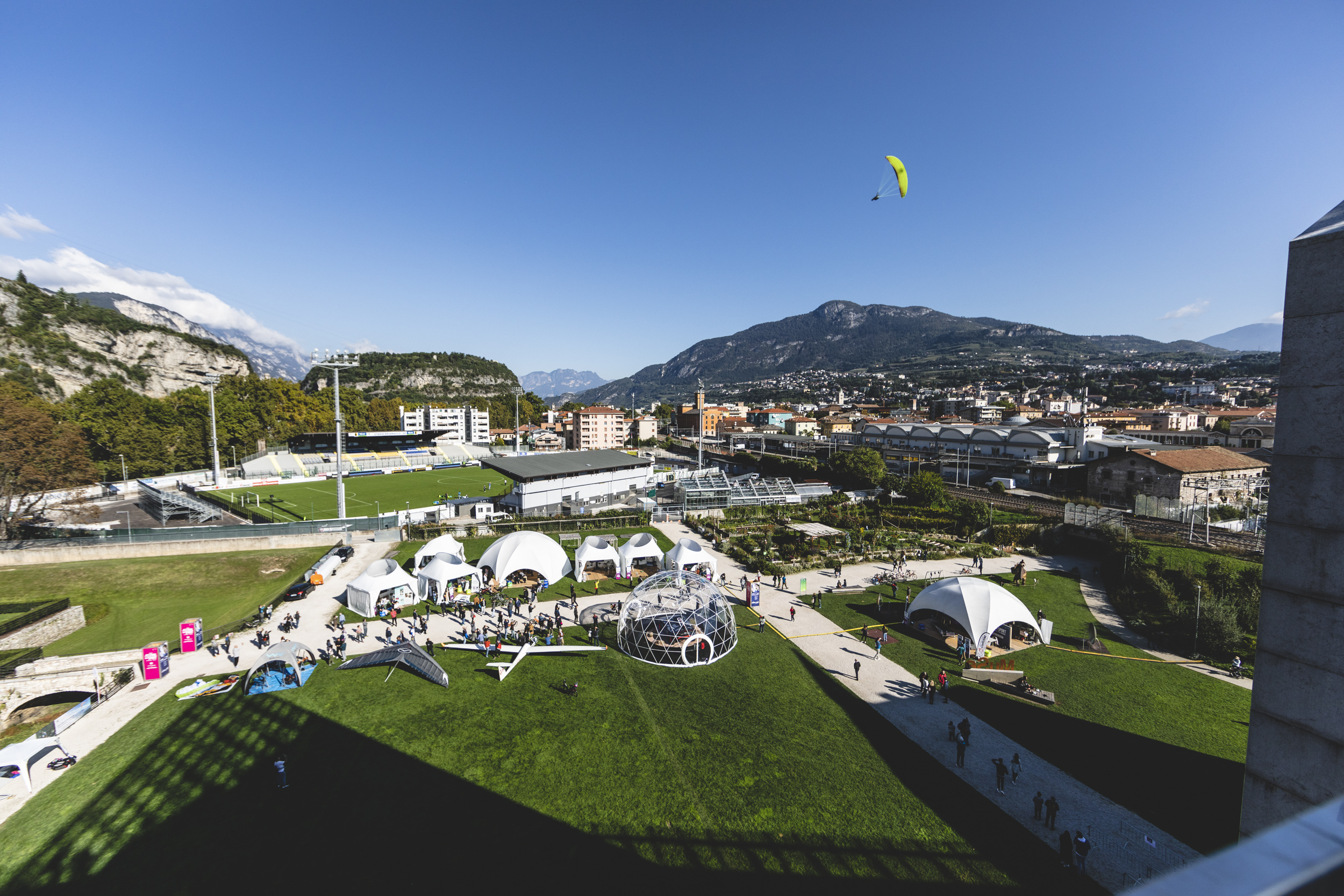 Nazionale di parapendio acrobatico al Festival dello Sport