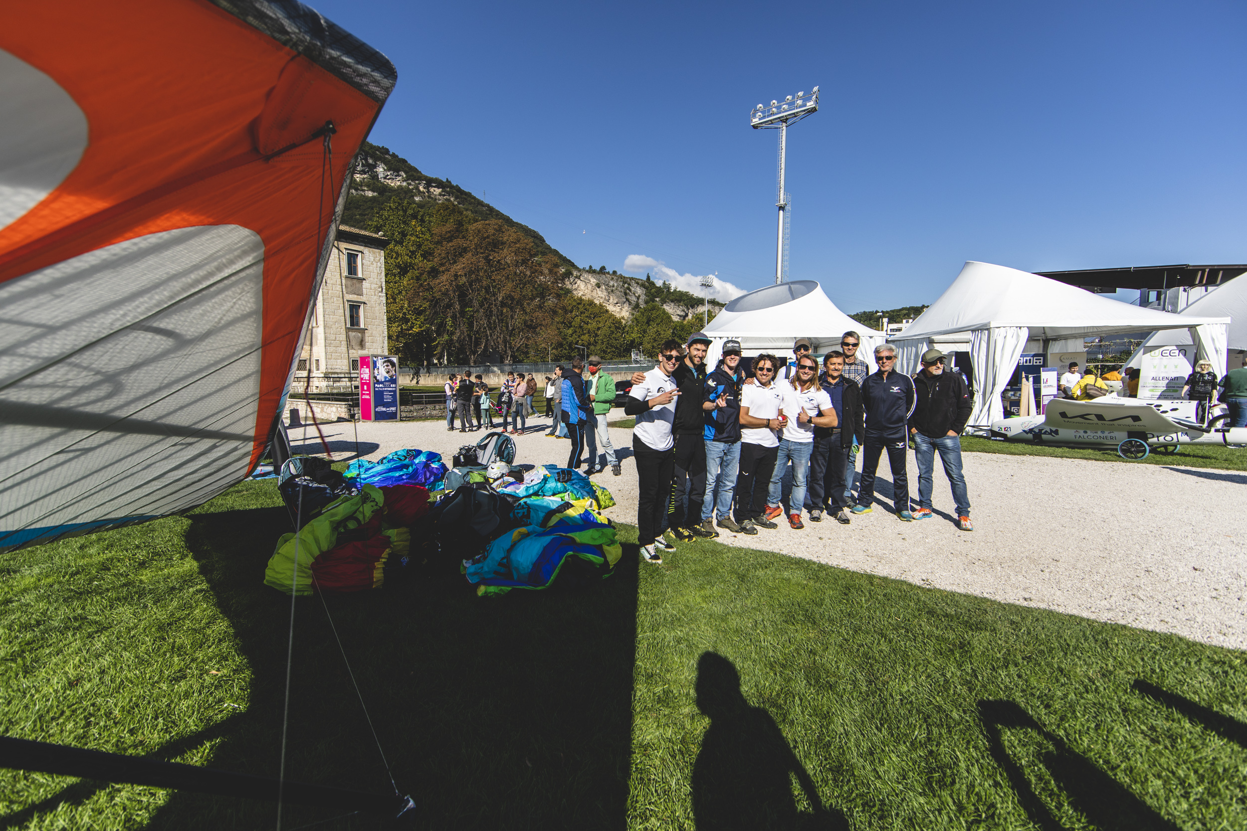 Nazionale di parapendio acrobatico al Festival dello Sport