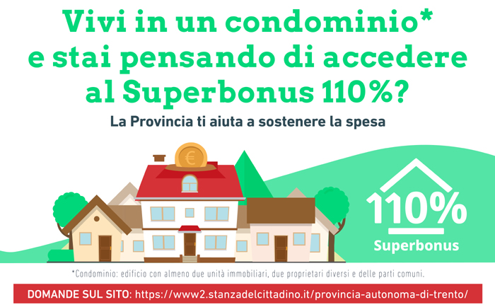 Superbonus 110% e incentivi provinciali per la riqualificazione energetica dei condomini