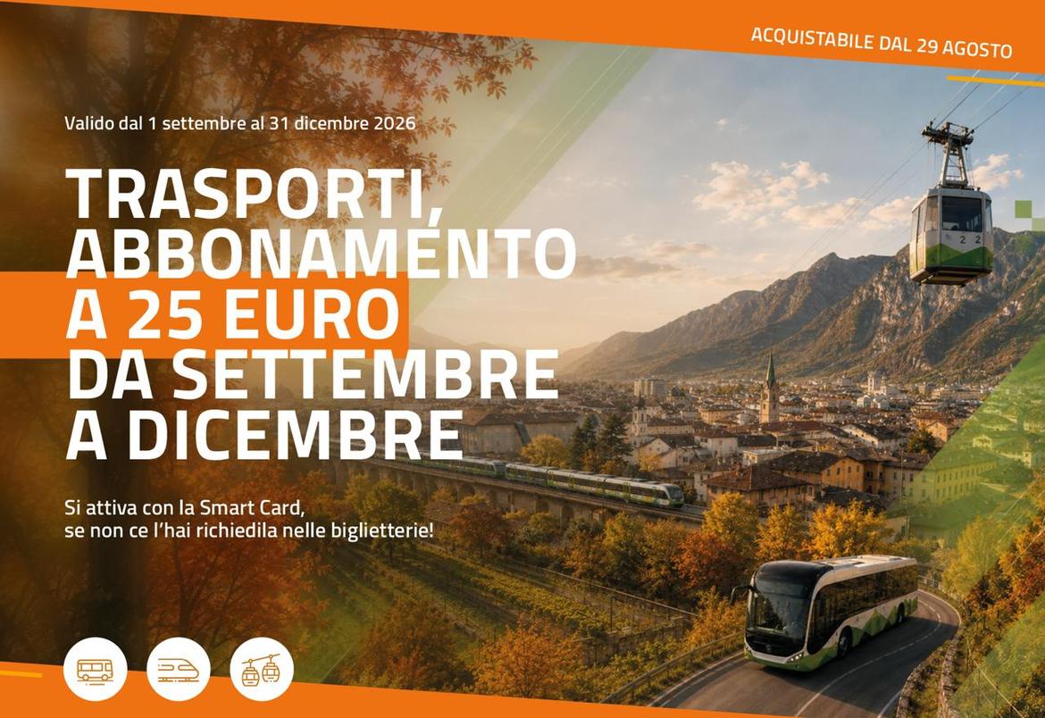 Trasporti, abbonamento a 25 euro da settembre a dicembre