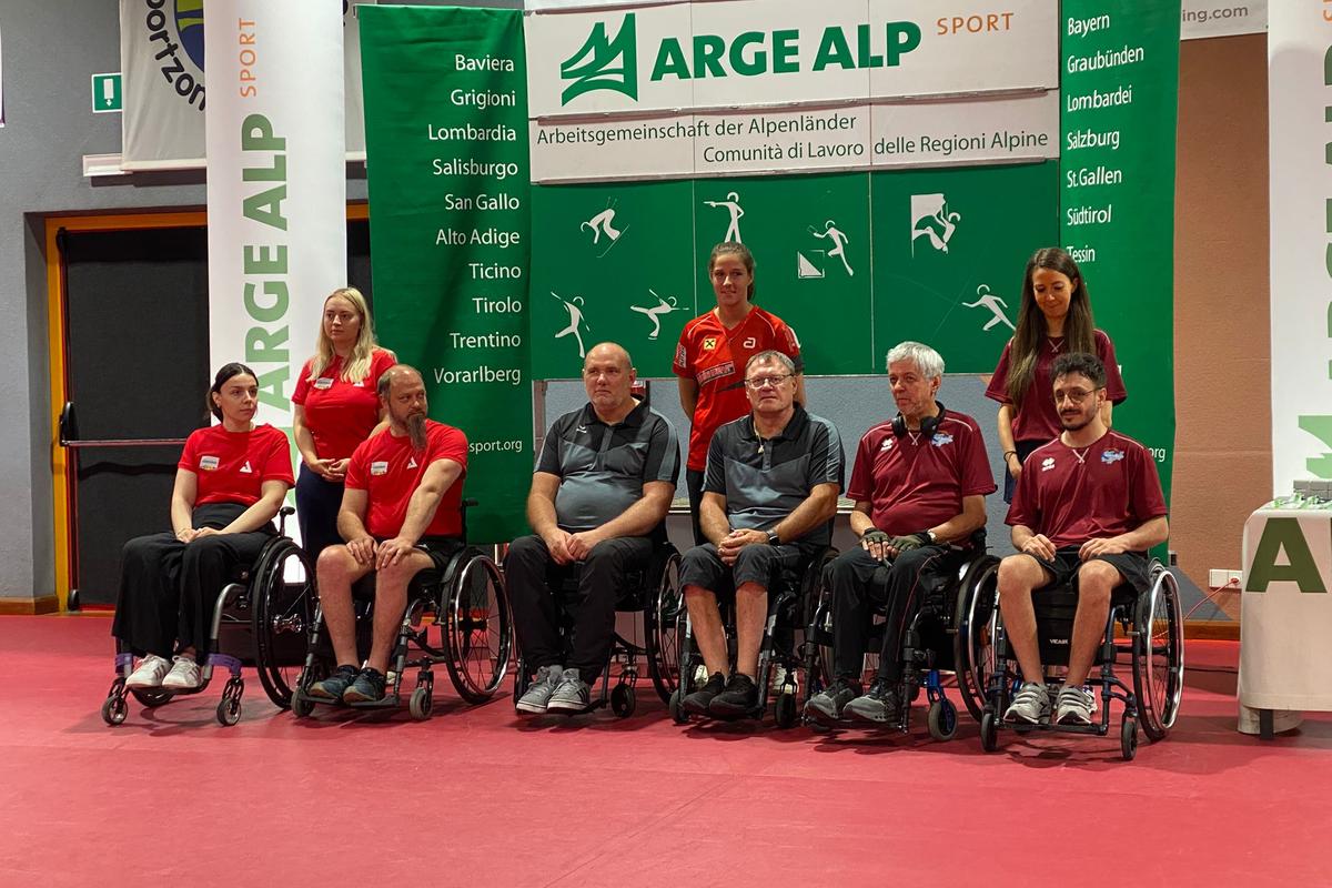Tennistavolo Arge Alp, il Trentino sul podio con il debutto della rappresentativa paralimpica