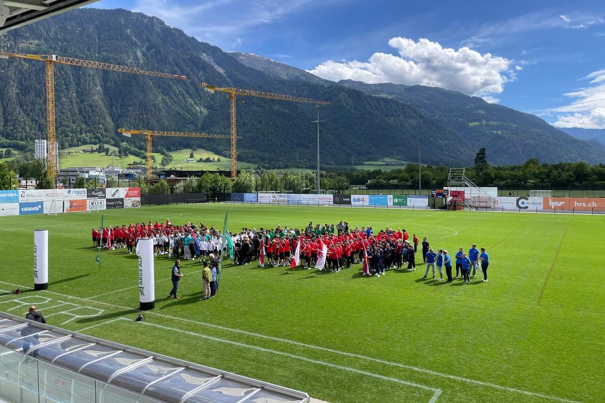 Una rappresentanza del Trentino al torneo di calcio Arge Alp a Coira